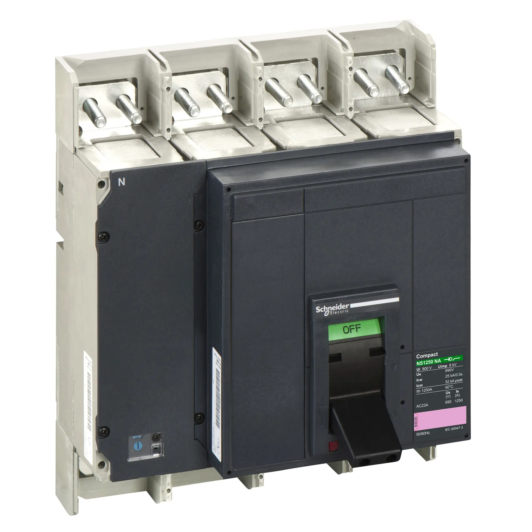 Produktfoto 1 von Schneider Electric Compact Trennschalter / 4-polig 800 A Umschlossen