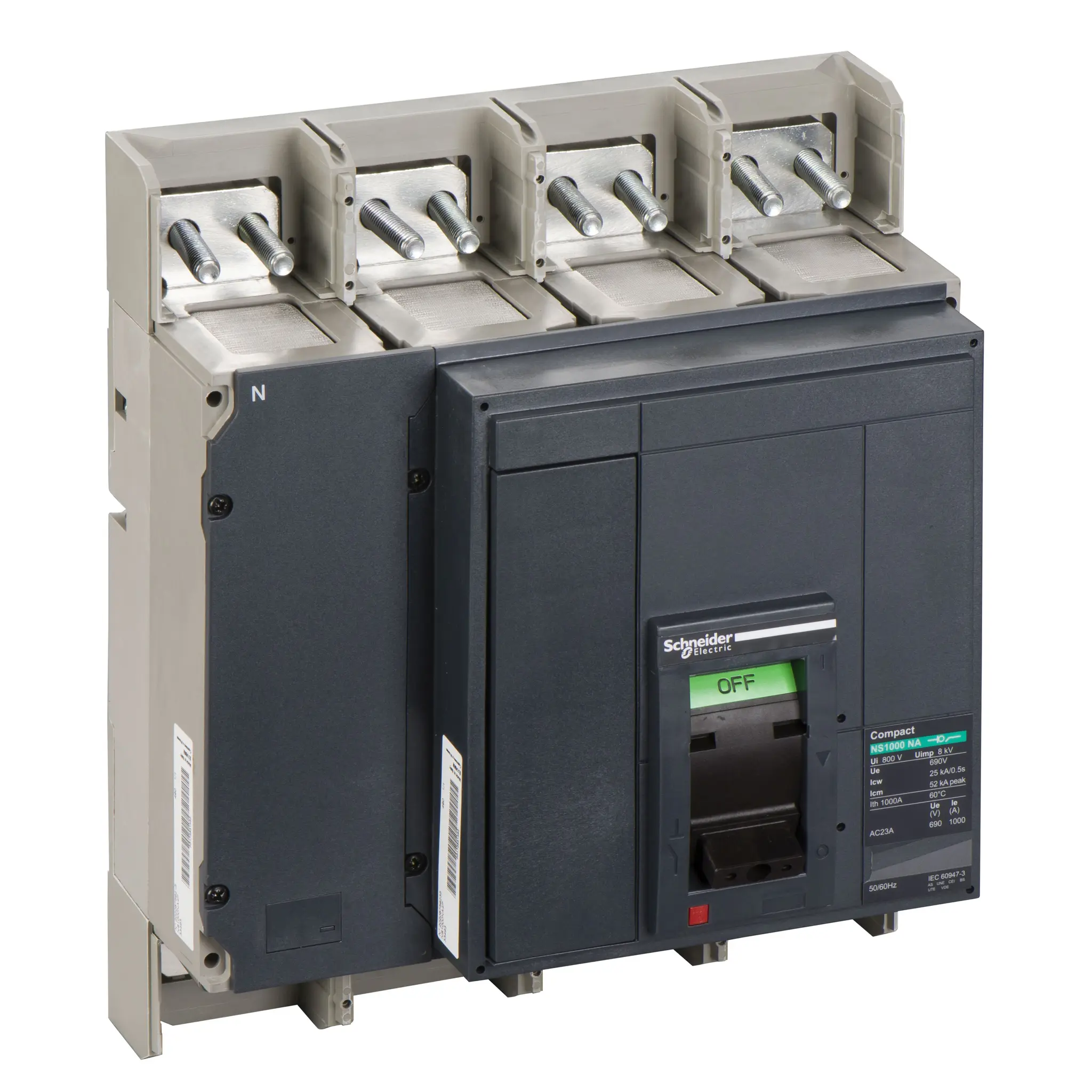 Produktfoto 1 von Schneider Electric Compact Trennschalter / 4-polig 1000 A Umschlossen