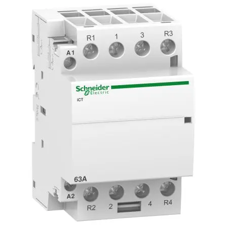 Produktfoto 1 von Schneider Electric Acti9 iCT Schütz 220V ac, 240 V ac-Spule, 4-polig, 690V / 63 A 240V ac 2 Schließer/2 Öffner