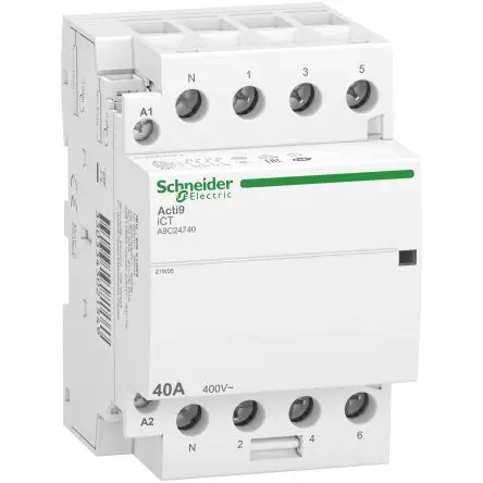 Produktfoto 1 von Schneider Electric Acti9 iDT40 Schütz 240V ac-Spule, 4-polig, 690V / 40 A 240V ac 4 Schließer