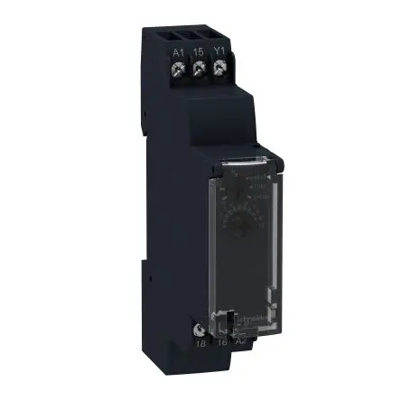 Produktfoto 1 von Schneider Electric Harmony Time Zeitrelais, DIN-Hutschiene 24 to 240 V ac/dc 24V ac, 240 V ac, 0.1 s to 100h, 1 Kont. 1