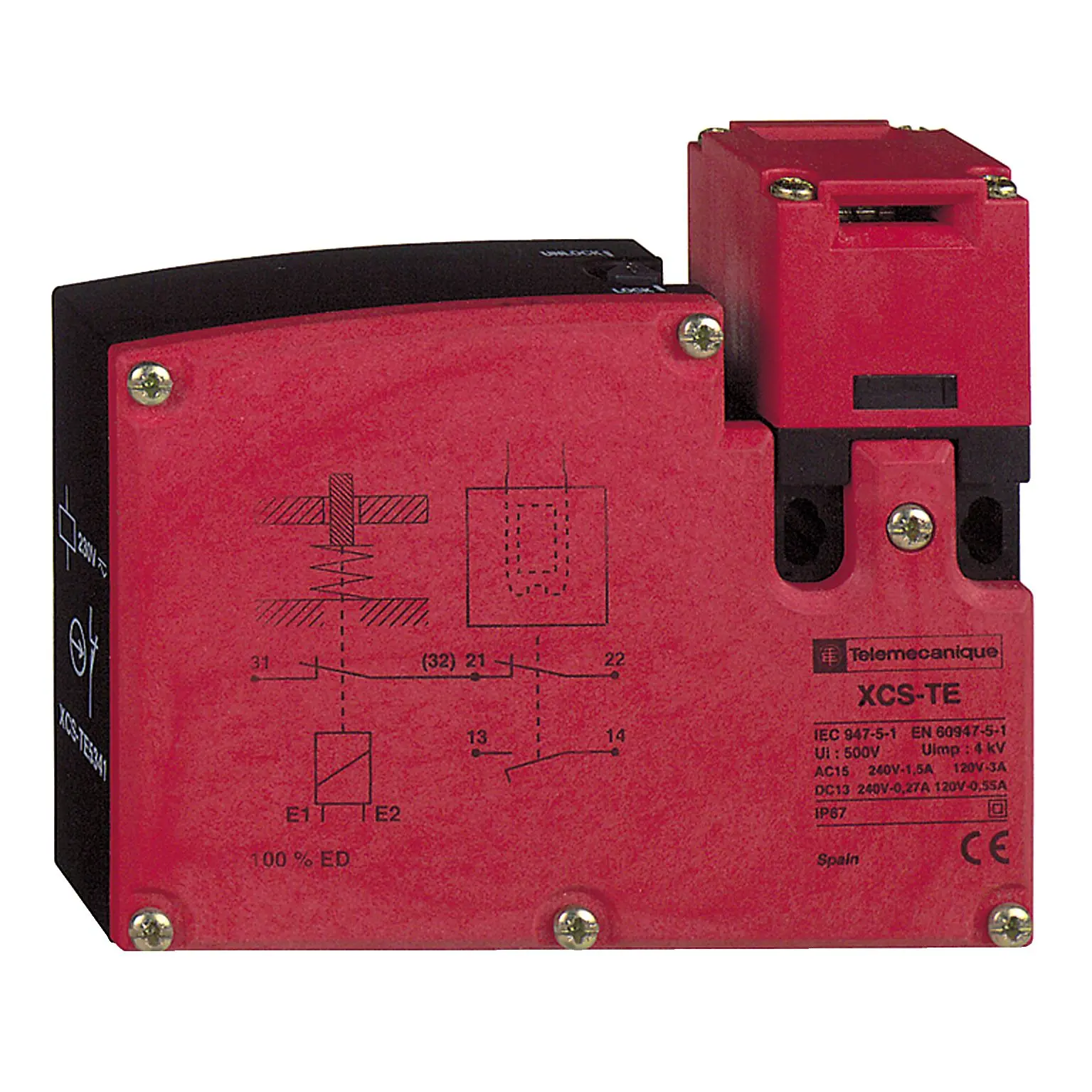 Produktfoto 1 von Telemecanique Sensors, XCSTE Magnetverriegelungsschalter Betätiger inklusive