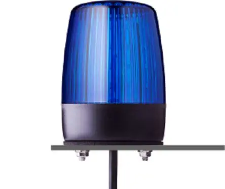 Produktfoto 1 von AUER Signal PCH LED Filament/Warnsummer, Dauer LED-Signalleuchte 24V ac/dc Blau Basis, Ø 75 mm x 100 mm IP69, IP67