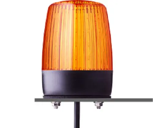 Produktfoto 1 von AUER Signal PFH LED Multi-Stroboskop LED-Signalleuchte Orange, 24 V AC/DC, Ø 75mm