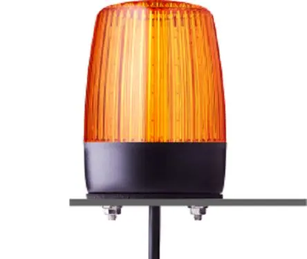 Produktfoto 1 von AUER Signal PFH LED Multi-Stroboskop LED-Signalleuchte 264V ac Gelb Basis, Ø 75 mm IP69, IP67