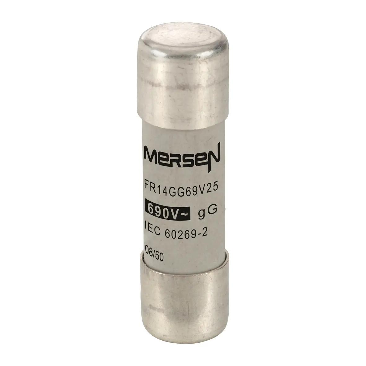 Produktfoto 1 von Mersen Ferrule fuse-links Patronensicherung gG / 25 A 14 x 51 mm 690 V ac Keramik