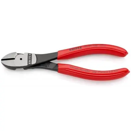 Produktfoto 1 von Knipex Knipex Mit abgeflachter Kante Seitenschneider Schließer (NO) 160mm, Schneidleistung 3.1 mm