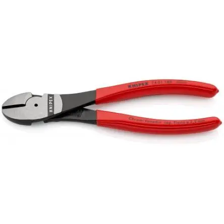 Produktfoto 1 von Knipex Knipex Mit abgeflachter Kante Seitenschneider Schließer (NO) 180mm