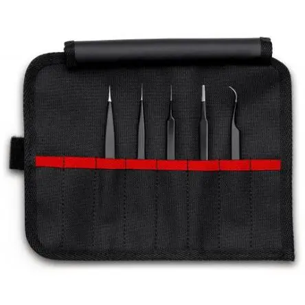 Produktfoto 1 von Knipex Edelstahl Pinzettensatz, 120mm Antimagnetisch 1-teilig ESD-Sicherheit