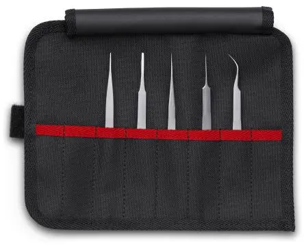 Produktfoto 1 von Knipex Edelstahl Pinzettensatz, 120mm Antimagnetisch 1-teilig ESD-Sicherheit