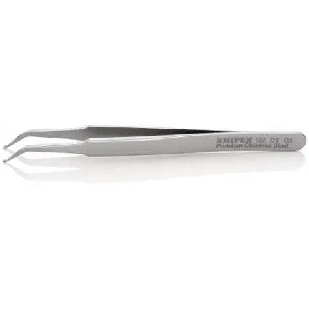 Produktfoto 1 von Knipex Edelstahl Pinzette, 115mm, Spitze Abgewinkelt Antimagnetisch 1-teilig