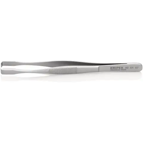 Produktfoto 1 von Knipex 92 01 07 Edelstahl Pinzette, 143 mm Gerade, Spitze Glatt Antimagnetisch 1-teilig
