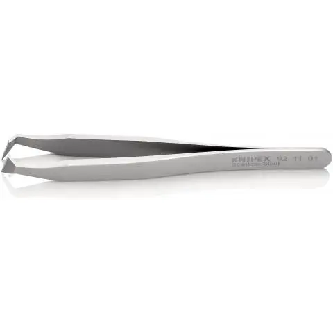 Produktfoto 1 von Knipex 92 11 01 Edelstahl Pinzette, 115 mm Gerade, Spitze Extrafein 1-teilig