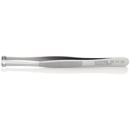 Produktfoto 1 von Knipex Edelstahl Pinzette, 122mm, Spitze Gerade Antimagnetisch 1-teilig
