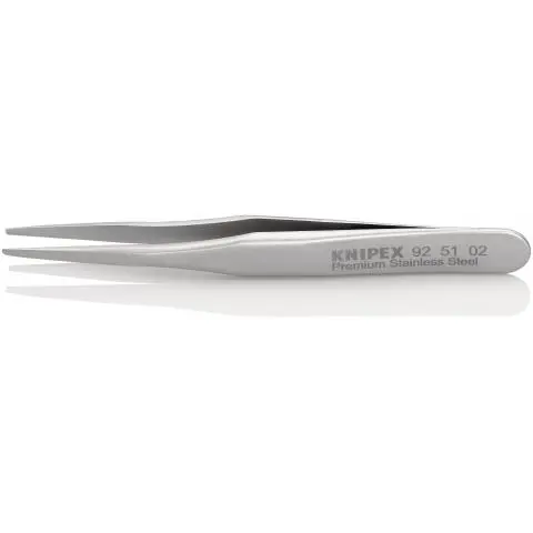 Produktfoto 1 von Knipex 92 51 02 Edelstahl Pinzette, 70 mm Gerade, Spitze Glatt Antimagnetisch 1-teilig