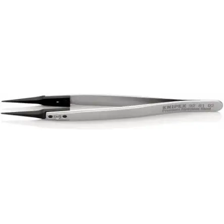 Produktfoto 1 von Knipex Edelstahl Pinzette, 130mm, Spitze Gerade Antimagnetisch 2-teilig ESD-Sicherheit