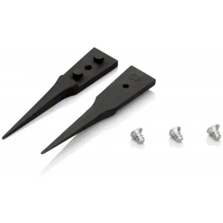 Produktfoto 1 von Knipex CFK Pinzette mit Austausch-Spitzen, 40mm, Spitze Gerade Antimagnetisch 1-teilig ESD-Sicherheit