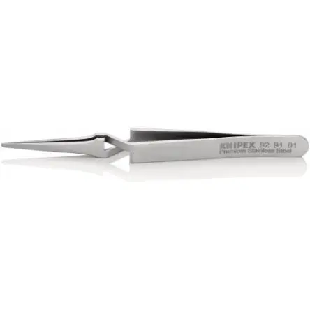 Produktfoto 1 von Knipex Edelstahl Pinzette, 120mm, Spitze Abgerundet Antimagnetisch 1-teilig