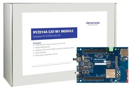 Produktfoto 1 von Renesas Evaluierungskit für RYZ014A Cat-M1 Modul (Globale Version) Entwicklungstool Kommunikation und Drahtlos