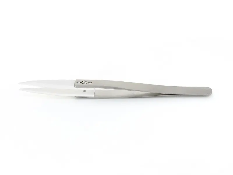Produktfoto 1 von ideal-tek 74MZ.SA.0 Edelstahl Pinzette, 140 mm, Spitze Fein, Gerade Antimagnetisch
