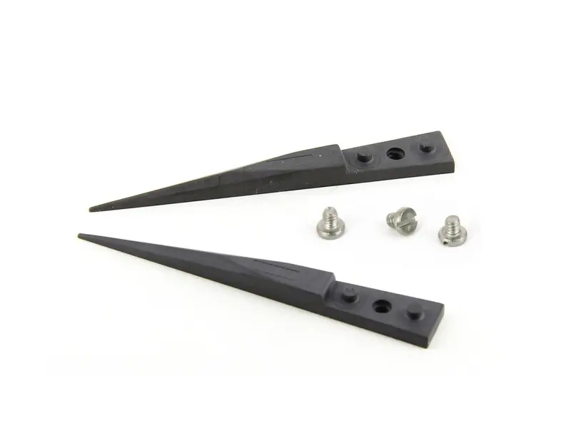 Produktfoto 1 von ideal-tek A73ZJ Zirkoniumoxid-Aluminium Pinzettenspitzen, 50 mm, Spitze Fein, Gerade