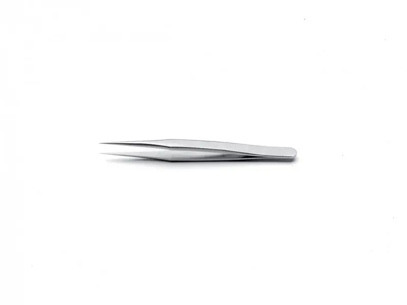 Produktfoto 1 von ideal-tek M2.SA.1 Edelstahl Pinzette, 90 mm, Spitze Fein, Gerade Antimagnetisch