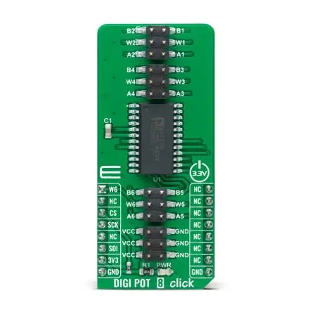 Produktfoto 1 von MikroElektronika AD5206 Entwicklungswerkzeug für Motoren und Robotik, Digi Pot 8 Click, für mikroBUS-Socket