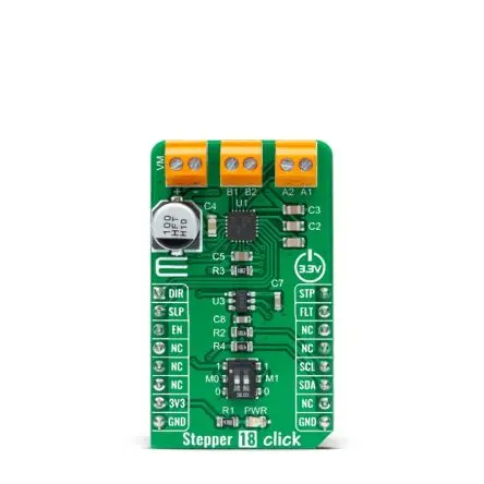 Produktfoto 1 von MikroElektronika DRV8426 Entwicklungswerkzeug für Motoren und Robotik, Stepper 18 Click Schrittmotortreiber, für