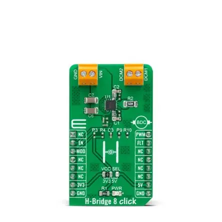 Produktfoto 1 von MikroElektronika MP6519 Entwicklungsbausatz Spannungsregler, H-Bridge 8 Click Halbbrücken-Treiber, für mikroBUS-Socket