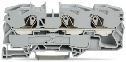 Produktfoto 1 von WAGO Anschlussklemmenblock für Durchkontaktierung 1 Grau, 16mm², 600V Zugfederklemme IECEx/ATEX