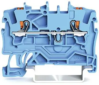 Produktfoto 1 von WAGO Anschlussklemmenblock für Durchkontaktierung 1 Blau, 1.5mm², 800V Zugfederklemme IECEx, ATEX