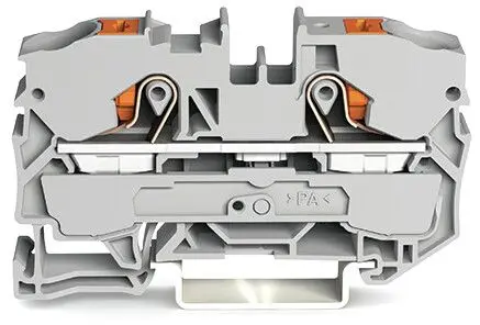 Produktfoto 1 von WAGO Anschlussklemmenblock für Durchkontaktierung 1 Grau, 10mm², 800V Zugfederklemme ATEX, IECEx