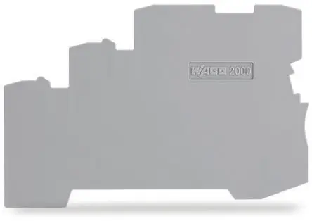 Produktfoto 1 von WAGO End- und Zwischenplatte für Dreifach-Niveausensor-Klemmenblöcke der Serie 2000