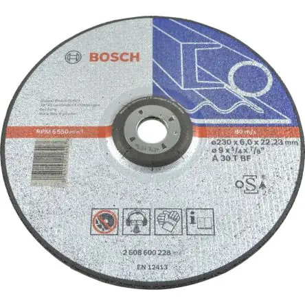 Produktfoto 1 von Bosch 2608600228 Aluminiumbeschichtet Ø 230 mm / Stärke 6 mm, Korngröße P30