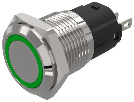 Produktfoto 1 von EAO 82 Grün Anzeige, Lötanschluss 24V ac/dc 16 mm, IP65, IP67
