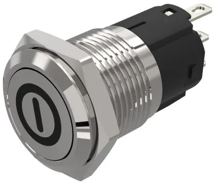 Produktfoto 1 von EAO 82 Druckschalter Tastend Panel Ø 16 mm, 1-poliger Umschalter / 3A 240 V dc 240 V ac, IP65, IP67
