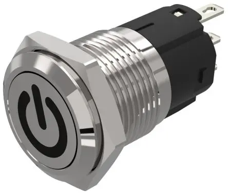 Produktfoto 1 von EAO 82 Druckschalter Tastend Panel Ø 16 mm, 1-poliger Umschalter / 3A 240 V dc 240 V ac, IP65, IP67