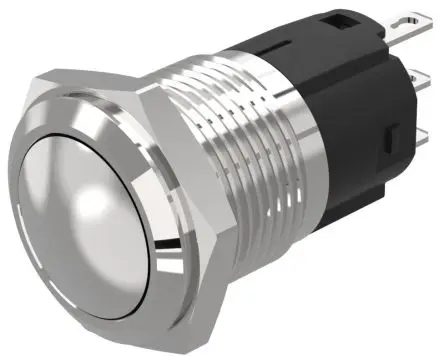 Produktfoto 1 von EAO 82 Druckschalter Rastend Panel Ø 16 mm, 1-poliger Umschalter / 3A 240 V dc 240 V ac, IP65, IP67