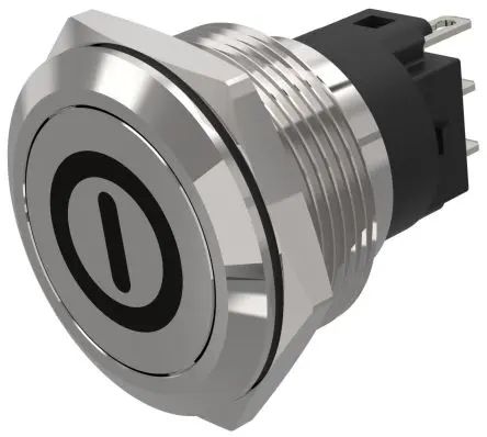 Produktfoto 1 von EAO 82 Druckschalter Tastend Panel Ø 22 mm, 1-poliger Umschalter / 3A 240 V dc 240 V ac, IP65, IP67