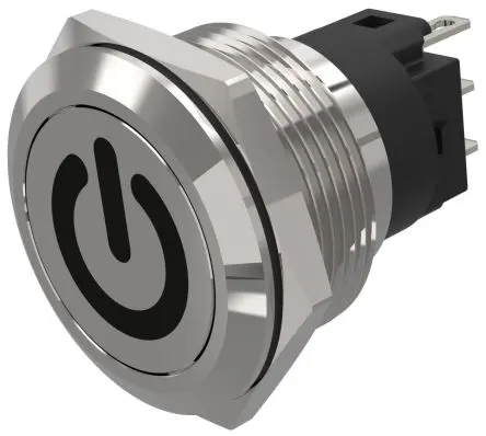 Produktfoto 1 von EAO 82 Druckschalter Tastend Panel Ø 22 mm, 1-poliger Umschalter / 3A 240 V dc 240 V ac, IP65, IP67