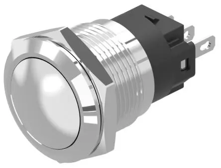 Produktfoto 1 von EAO 82 Druckschalter Rastend Panel Ø 19 mm, 1-poliger Umschalter / 3A 240 V dc 240 V ac, IP65, IP67