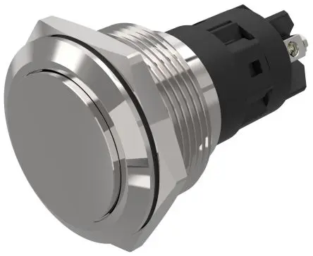 Produktfoto 1 von EAO 82 Druckschalter Weiß Rastend Panel Ø M22 x 1 mm, 1-poliger Umschalter / 3A 240 V dc 240 V ac, IP65, IP67