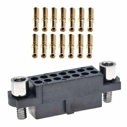 Produktfoto 1 von HARWIN M80-480 Leiterplattensteckverbinder Gerade Kabel 6-polig / 2-reihig, Raster 2 mm Crimpbefestigung