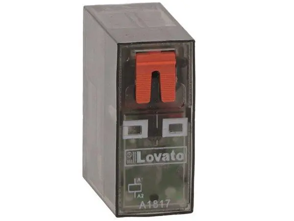 Produktfoto 1 von Lovato Monostabiles Relais 110V ac Spule 2-poliger Wechsler Printrelais 8A