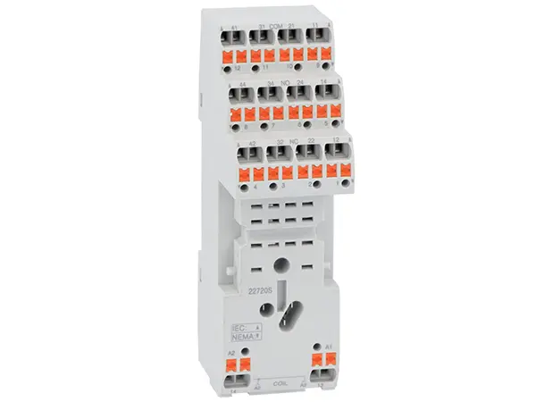 Produktfoto 1 von Lovato Relaissockel zur Verwendung mit SERIE HR HR SERIES, DIN-Schienen, 230V ac