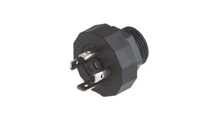 Produktfoto 1 von Hirschmann GSP DIN 43650 Steckverbinder DIN 43650 A 3+E Stecker / 400V, PG16 Zentrale Schraube, Schwarz