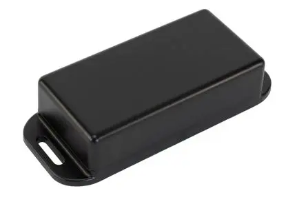 Produktfoto 1 von Hammond 1551W; Gehäuse; Polycarbonat; Schwarz Geflanscht IP68 Breite 40 mm Höhe 22 mm Länge 80 mm