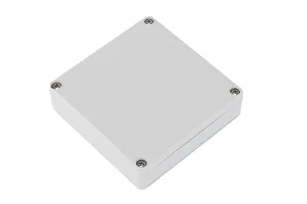 Produktfoto 1 von Hammond 1551W; Gehäuse; Polycarbonat; Schwarz, Grau IP68 Breite 80 mm Höhe 24 mm Länge 80 mm
