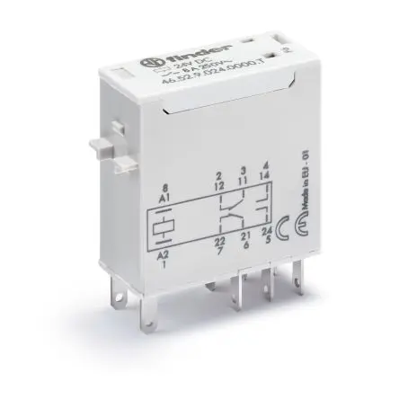 Produktfoto 1 von Finder Leistungsrelais 36V dc Spule 1-poliger Umschalter 6A 350 Ω 0.5 W