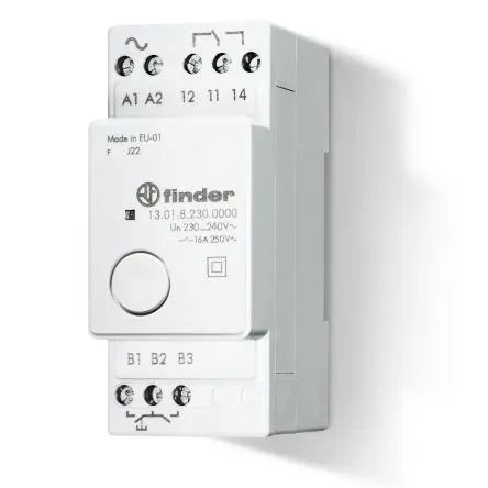 Produktfoto 1 von Finder 13 Monostabiles Relais 12V ac/dc Spule 1-poliger Umschalter DIN-Hutschiene 16A